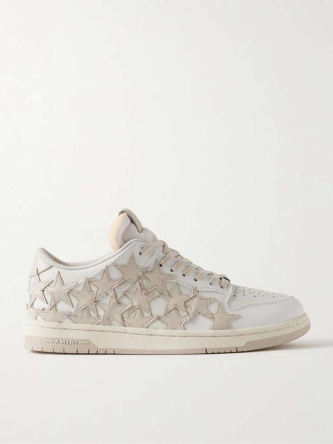 AMIRI Stars Low Appliquéd Leather Sneakers