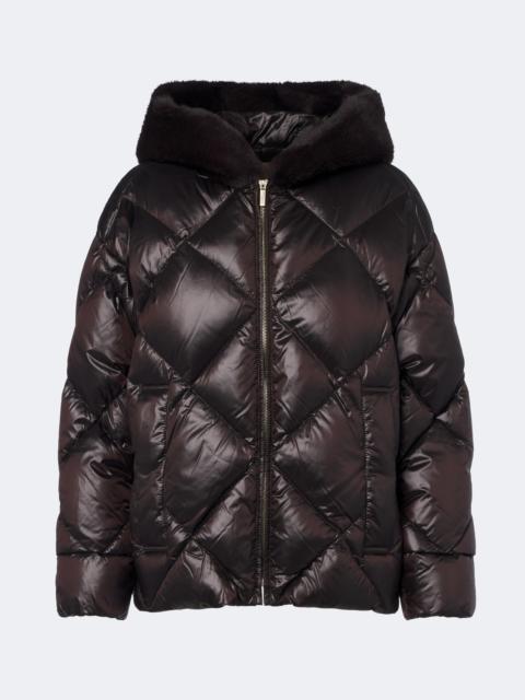 Max Mara The Cube hooded quilted down jacket