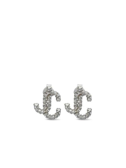 JIMMY CHOO JC crystal-embellished stud earrings