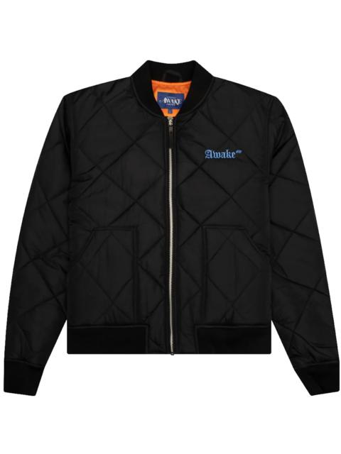 AWAKE NY Quilted Patch Bible Bomber Jacket "Black" AWK FW22 OT003 BLK