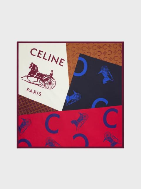 CELINE square IN silk twill