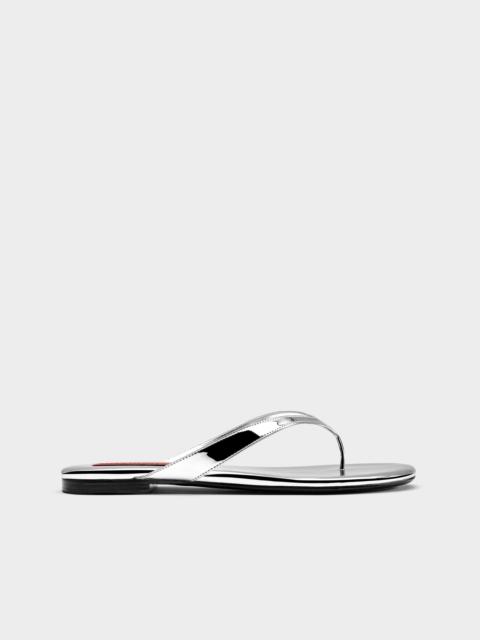 SIMONMILLER Riviera Thong Sandal In Silver