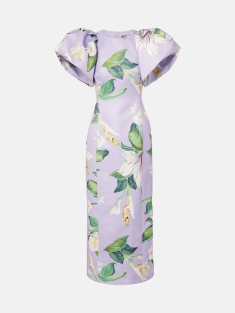 LEO LIN Lucinda floral puff-sleeve maxi dress