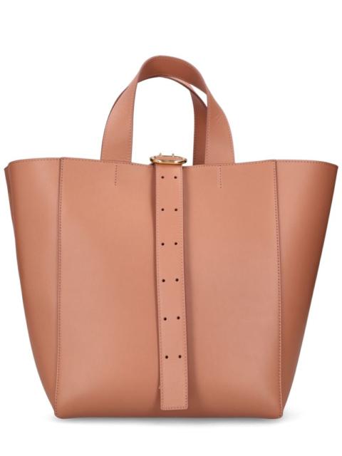 Medium Square leather tote bag