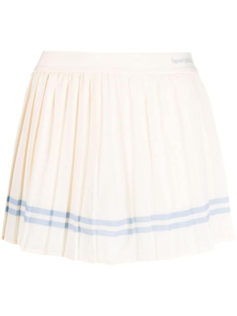 Sporty & Rich stripe-detailing pleated skort