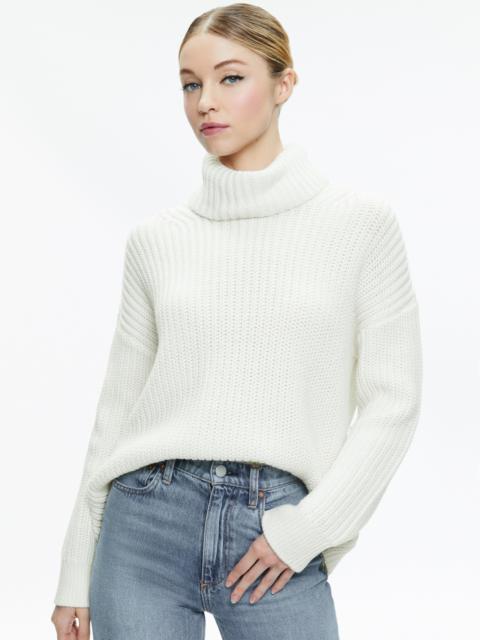 Alice + Olivia VERE DETACHABLE TURTLENECK SWEATER