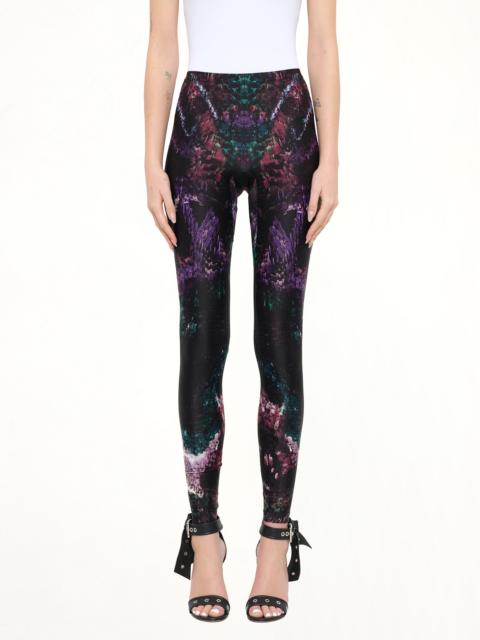 Alexander McQueen Alexander McQueen Leggings in Black/Green