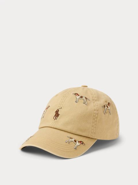 Polo Ralph Lauren Dog-Embroidered Twill Ball Cap