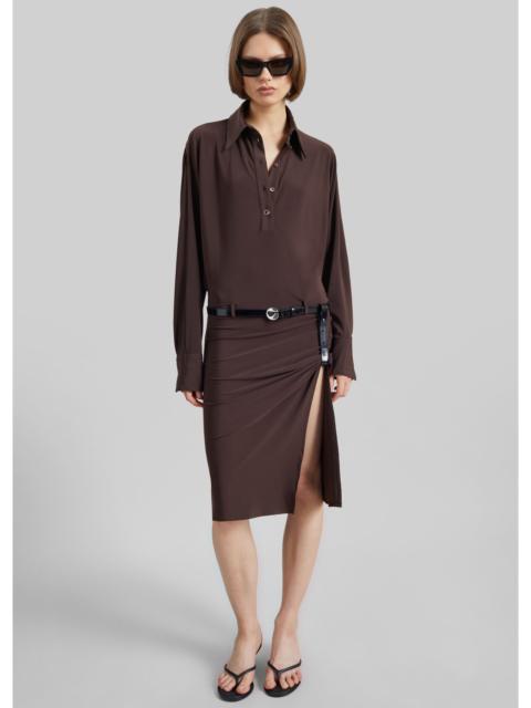 COPERNI Coperni Draped Boxy Suspended Dress - Brown