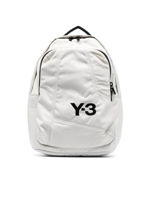 Y-3 logo-print zipped backpack