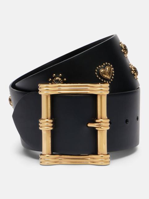 Etro Embellished leather belt