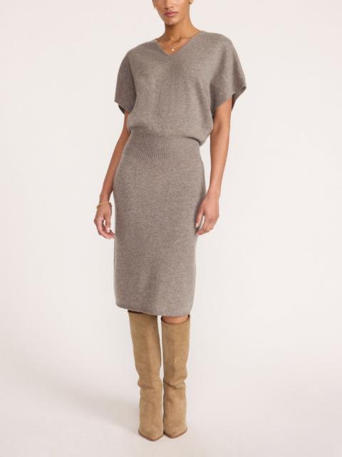 BROCHU WALKER The Ophi Vee Cashmere Dress