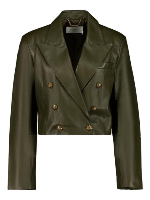 Zimmermann double-breasted leather blazer