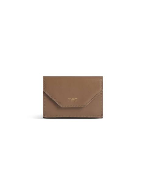 BALENCIAGA Women's Envelope Mini Wallet  in Brown