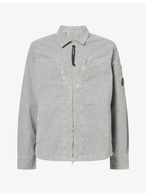 C.P. Company Corduroy Lens Zipped Stretch-Cotton Jacket