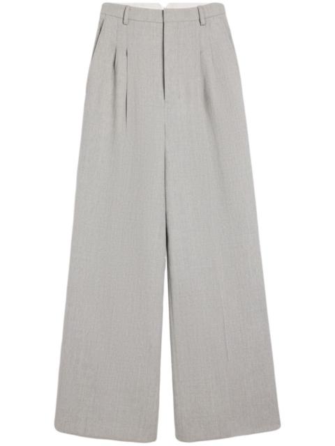 AMI Paris Pleated palazzo pants