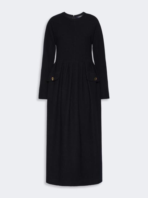 'S Max Mara MAGIA Bouclé-look jersey dress - ULTRAMARINE