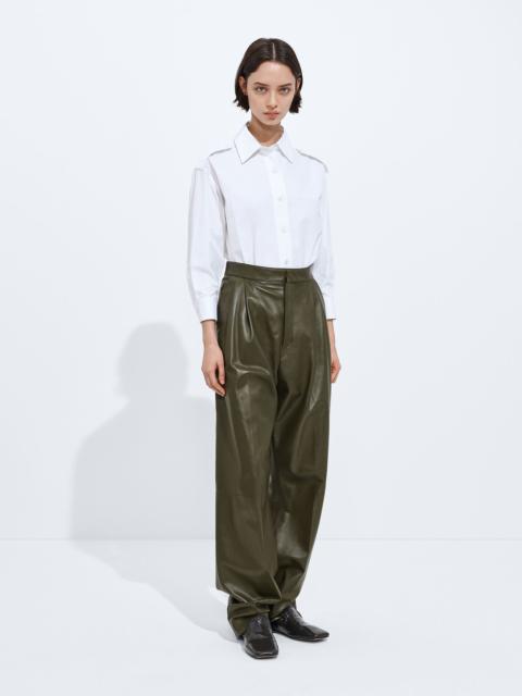 Bottega Veneta Shiny Leather Pants