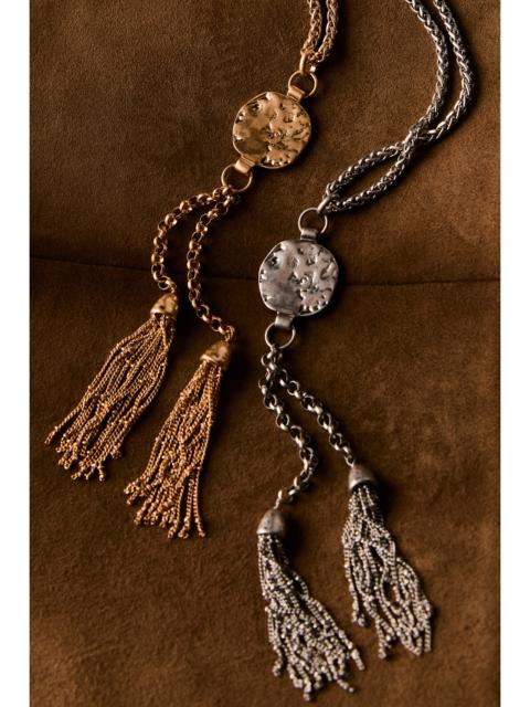 FREE PEOPLE Saskia Tassel Pendant Necklace