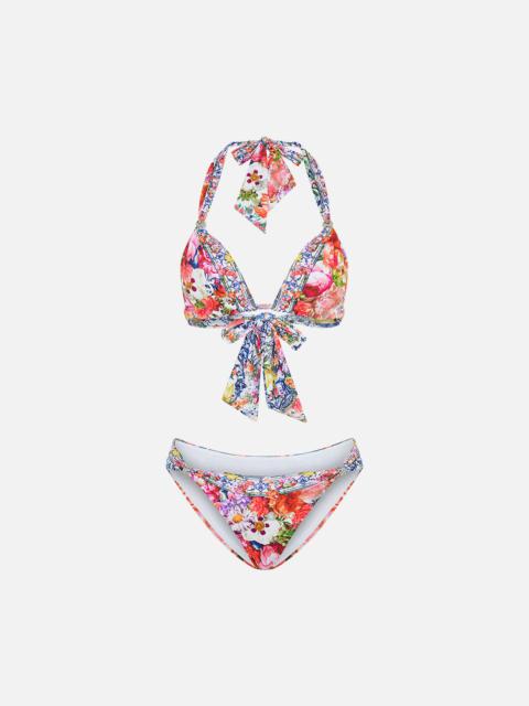 CAMILLA SOFT TIE BIKINI WITH TRIM