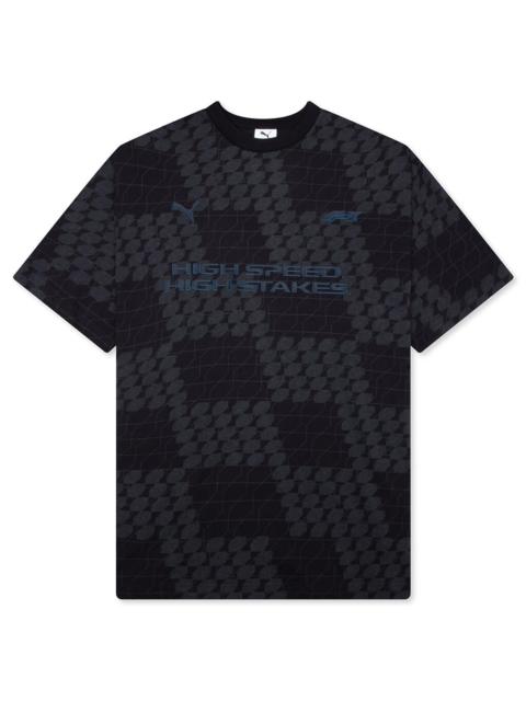PUMA X F1 ULTIMATE RACING GRAPHIC TEE - BLACK