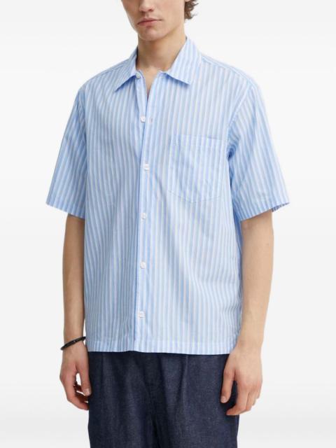 SAMSØE SAMSØE chest-pocket striped-pattern shirt