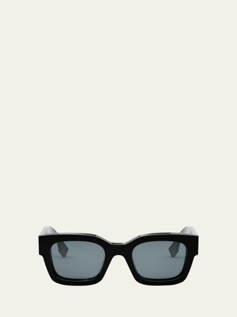 FENDI Men's Signature Oval Logo Sunglasses