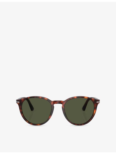 Persol PO3152S Round-Frame Acetate Sunglasses