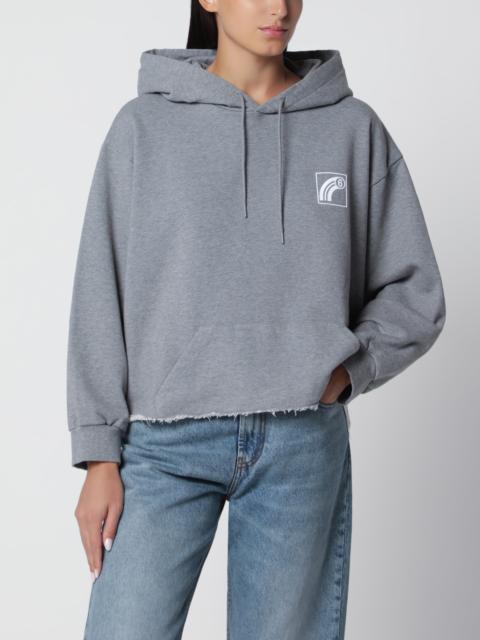 MM6 Maison Margiela Mélange grey hoodie