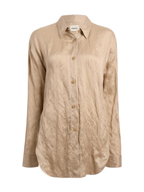 KHAITE Goya Cotton-Voil Shirt neutral