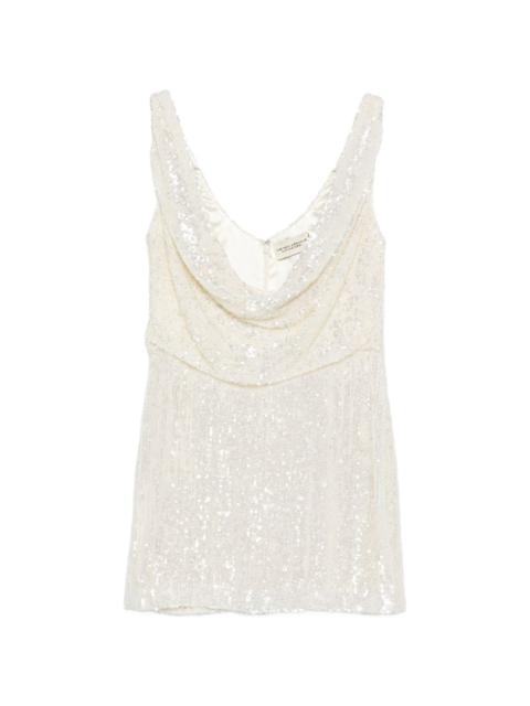 THE NEW ARRIVALS ILKYAZ OZEL cowl-neck mini dress