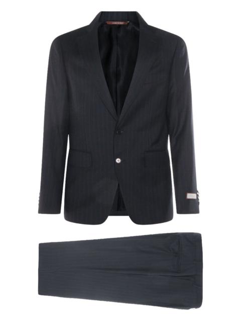 Canali stripe-pattern wool suit
