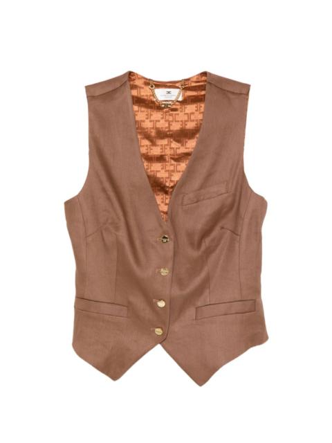 ELISABETTA FRANCHI crepe waistcoat