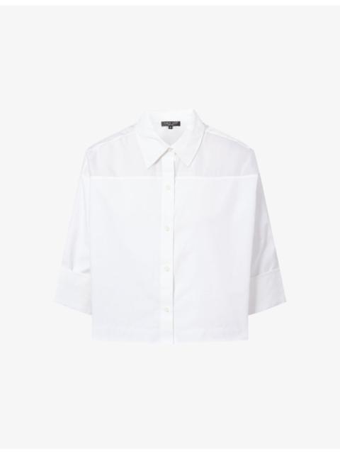 rag & bone Elly Sheer-Panel Cotton Shirt