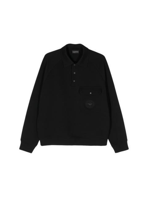 long-sleeve polo shirt