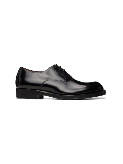 Dries Van Noten Black Calfskin Oxfords