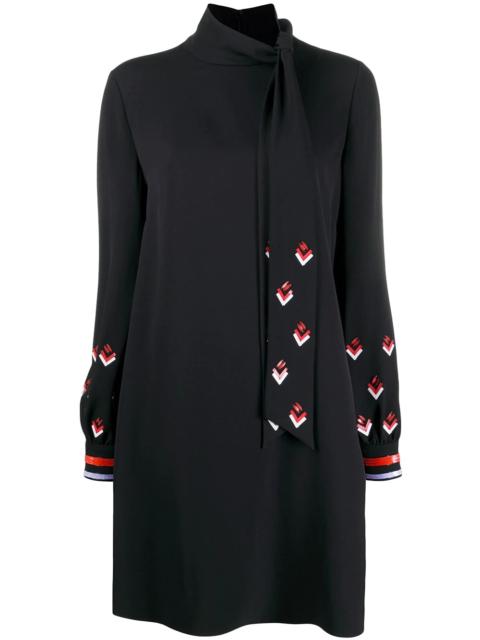 Valentino sequin-detail long-sleeve dress