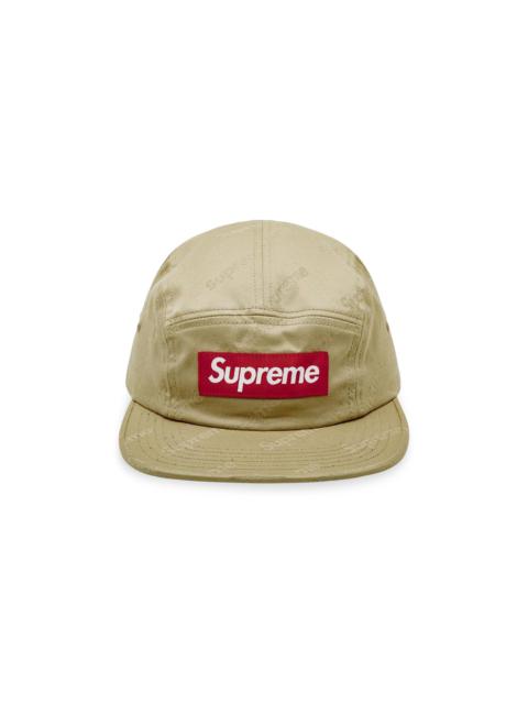 Supreme Jacquard Logos Twill Camp Cap 'Tan'