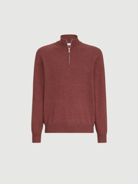 Brunello Cucinelli Cashmere sweater with half zip