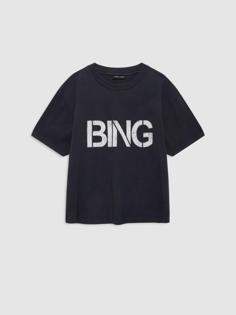 ANINE BING Wagner Tee Stencil - Vintage Black