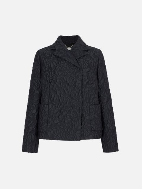 EMILIA WICKSTEAD Feyi Jacket In Black Double Warp Floral