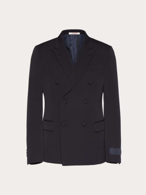 DOUBLE-BREASTED WOOL JACKET WITH MAISON VALENTINO TAILORING LABEL