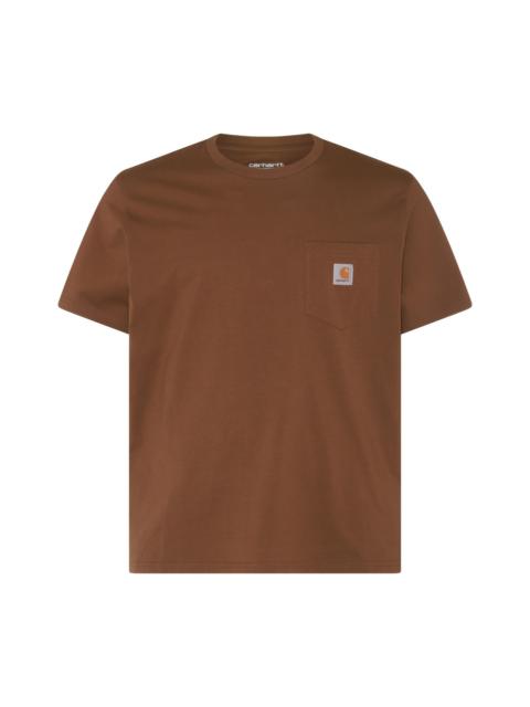 brown cotton t-shirt