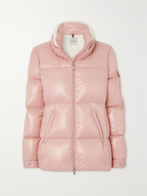 Moncler Vistule quilted shell down jacket Baby pink