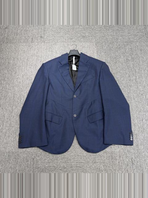 BALENCIAGA Balenciaga Plaid Padded Shoulder Wool Blazer
