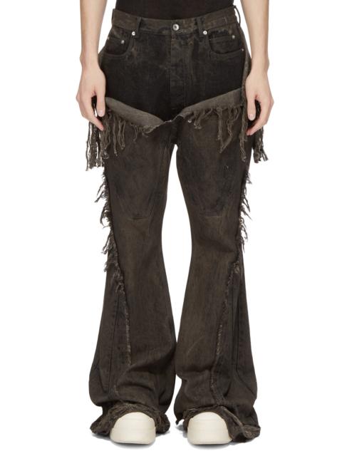Rick Owens DRKSHDW SLIVERED BOOTCUT