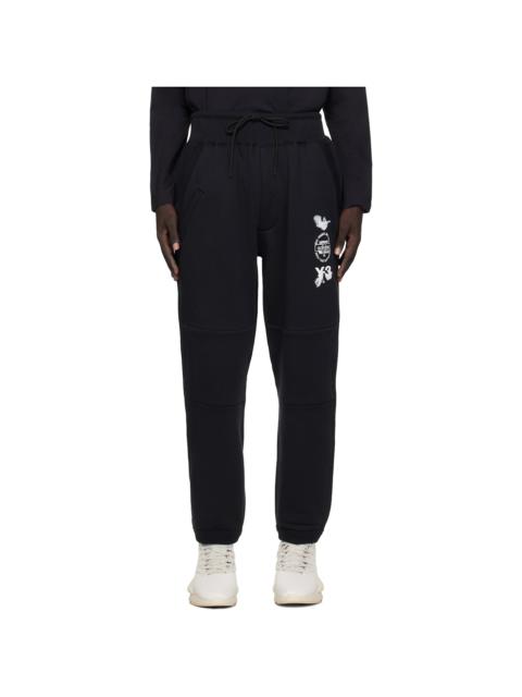 Y-3 Black Cuffed Track Pants