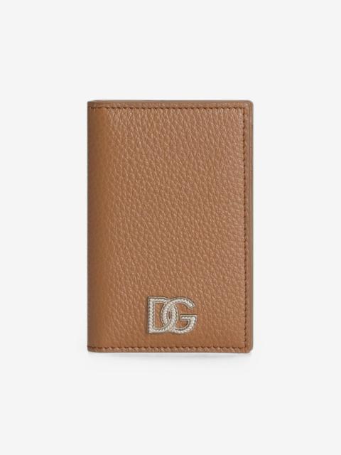 Dolce & Gabbana card holder in calfskin with logo