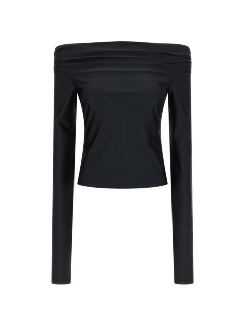 THE ANDAMANE off-the-shoulder long-sleeved top