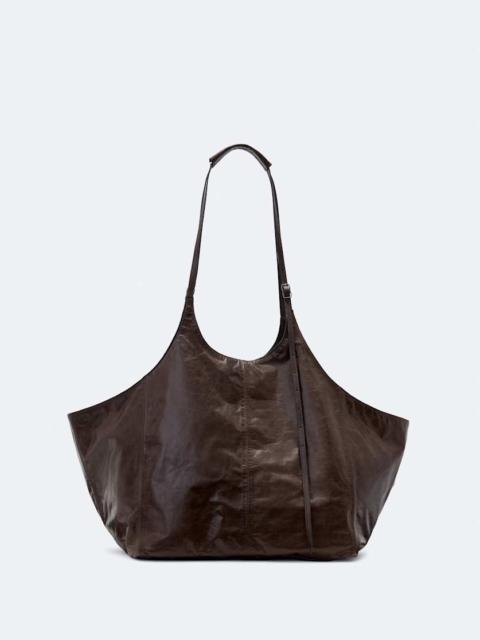ALLSAINTS SILOH OVERSIZED LEATHER TOTE BAG